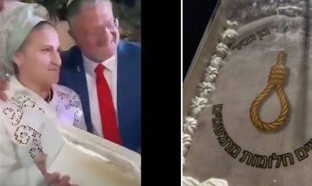 کیک تولد جنجالی بن‌گویر با نماد طناب دار خبرساز شد